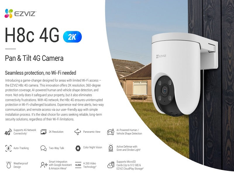 EZVIZ H8C-3Mp 4G Smart Home Camera
