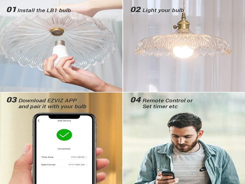EZVIZ White Dimmable Wi-Fi Led Bulb