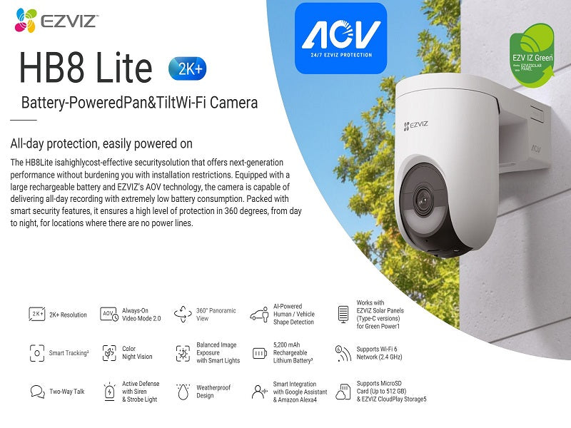 EZVIZ Hb8C 4MP Smart Home Battery Camera