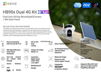 EZVIZ HB90x Dual-Lens 4G Solar Battery Camera - 2K+, ColorFULL Night, AI Detection – view 4