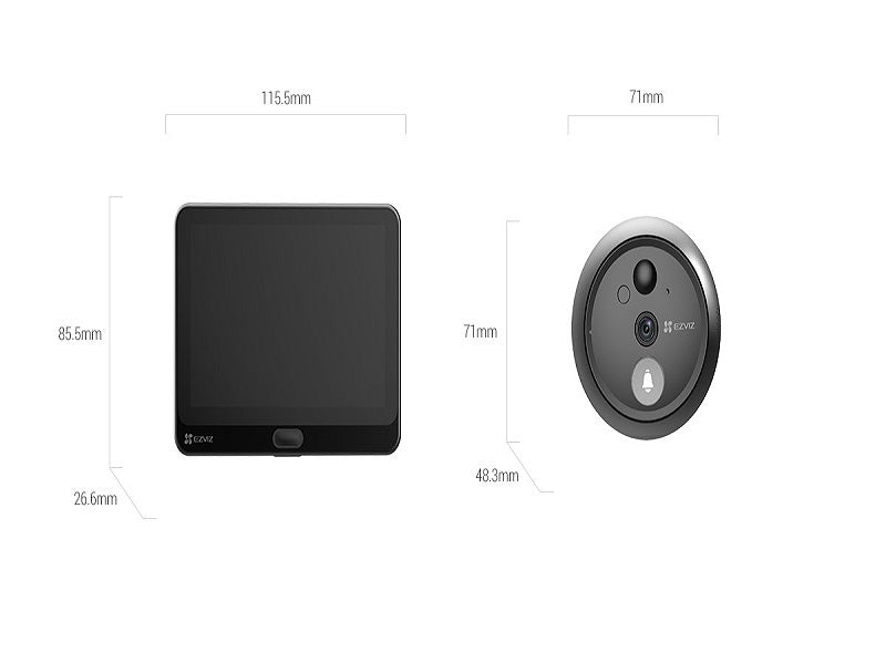 EZVIZ Cs-Hp4 Wire-Free Peephole Doorbell