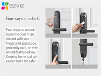 EZVIZ Smart Fingerprint Lock Black