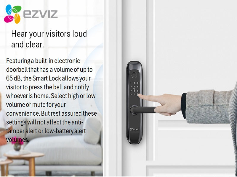 EZVIZ Smart Fingerprint Lock Black