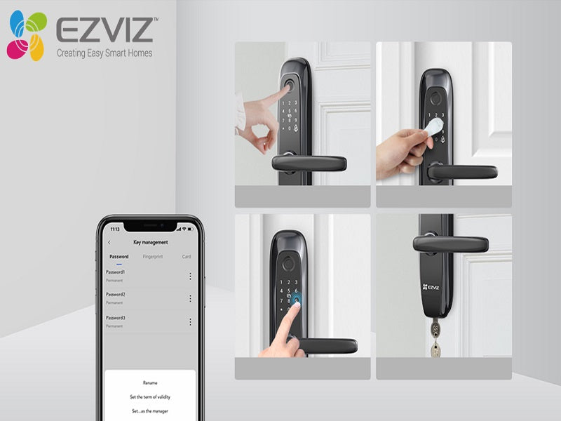EZVIZ Smart Fingerprint Lock Black