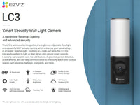 EZVIZ Cs-Lc3-4Mp Smartsecurity Light Cam