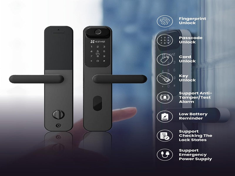 EZVIZ Lt70 Smart Fingerprint Lock Black