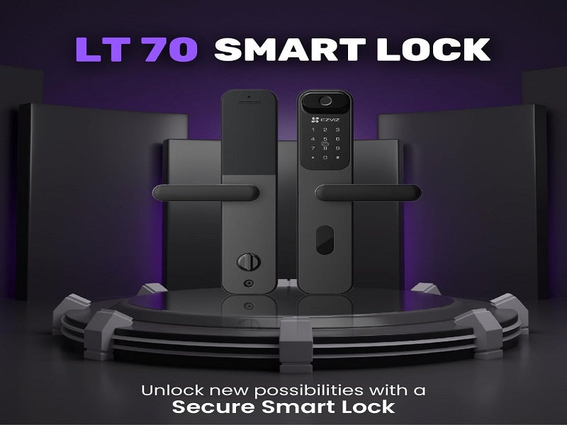 EZVIZ Lt70 Smart Fingerprint Lock Black