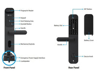 EZVIZ Lt70 Smart Fingerprint Lock Black