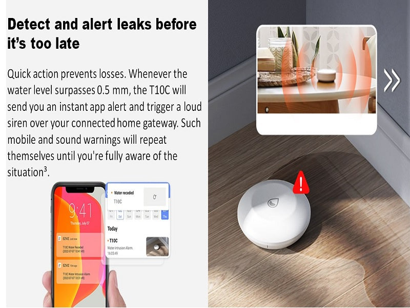 EZVIZ Cs-T10C Wireless Water Leak Detect