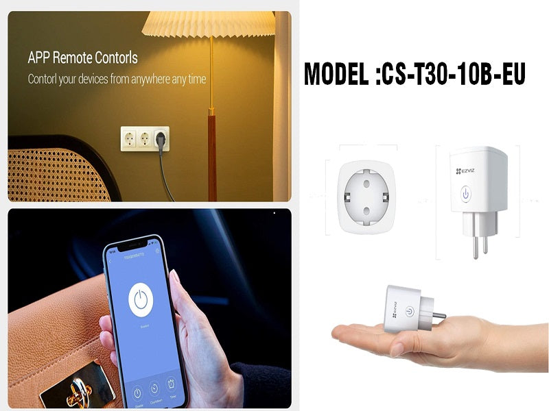 EZVIZ T30-10B Remote Control Smart Plug