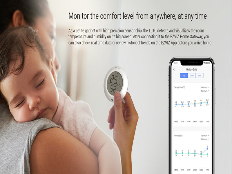 EZVIZ T51C Temperature And Humidity