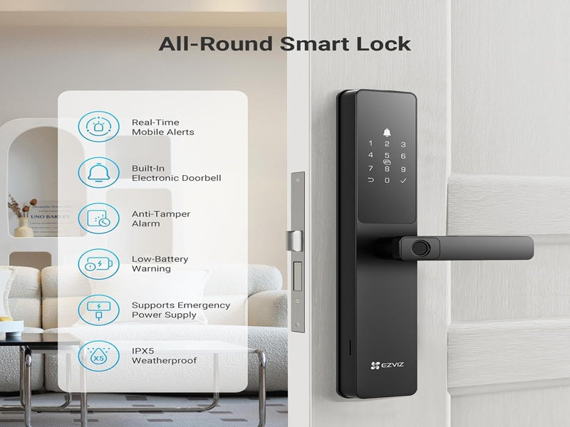 EZVIZ Y2000 Smart Fingerprint Lock Black
