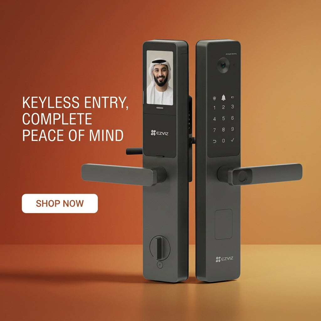 EZVIZ CS-Y2000FVS Smart Door Lock Black - Facial Recognition, Fingerprint, App – view 4