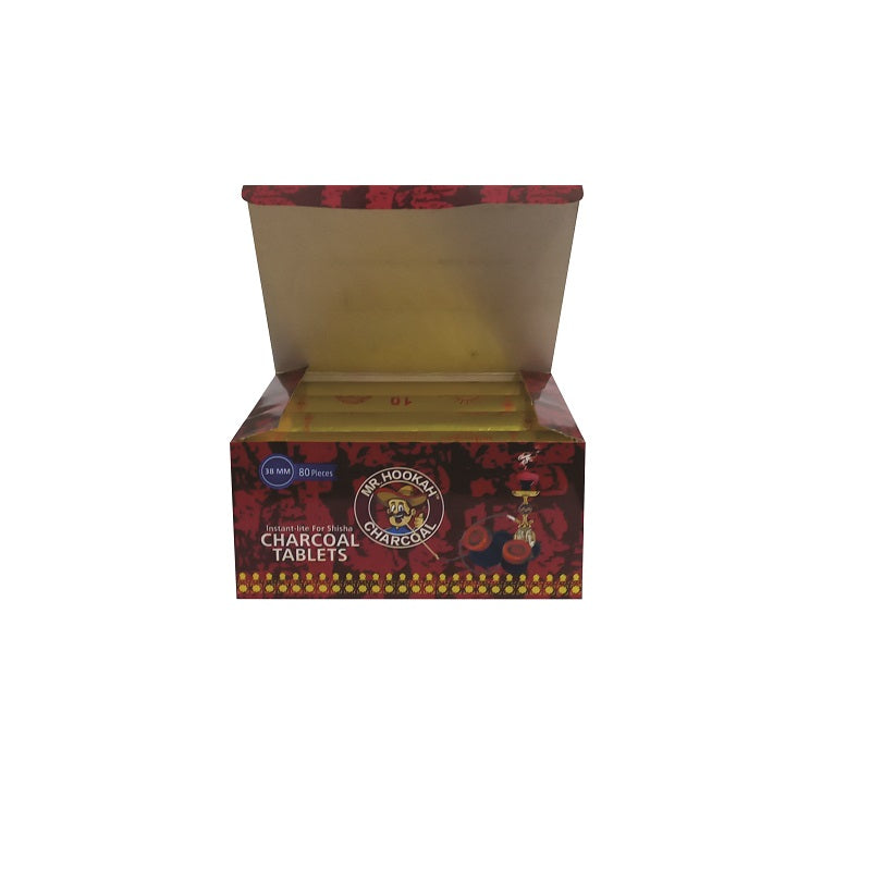 MR.HOOKAH Charcoal Tablets 80Pcs X 38Mm