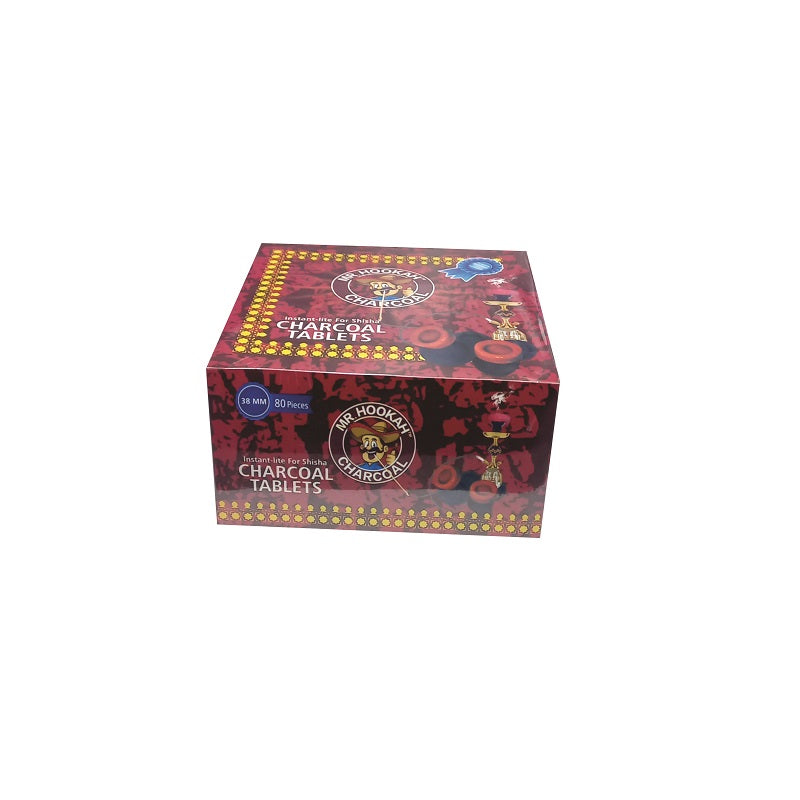 MR.HOOKAH Charcoal Tablets 80Pcs X 38Mm