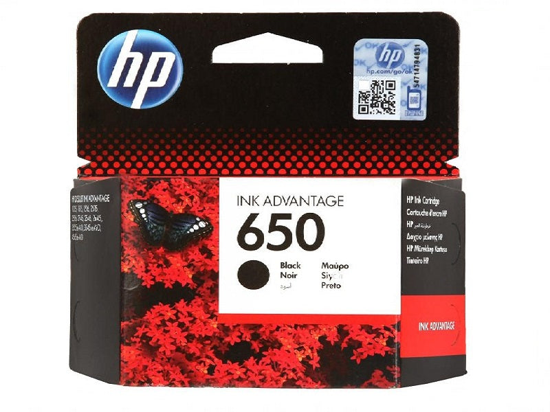HP 650 Black  Cartridge Cz101Ae302