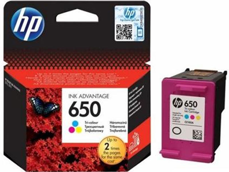HP 650 Trio Colour Cartridge Cz102Ae