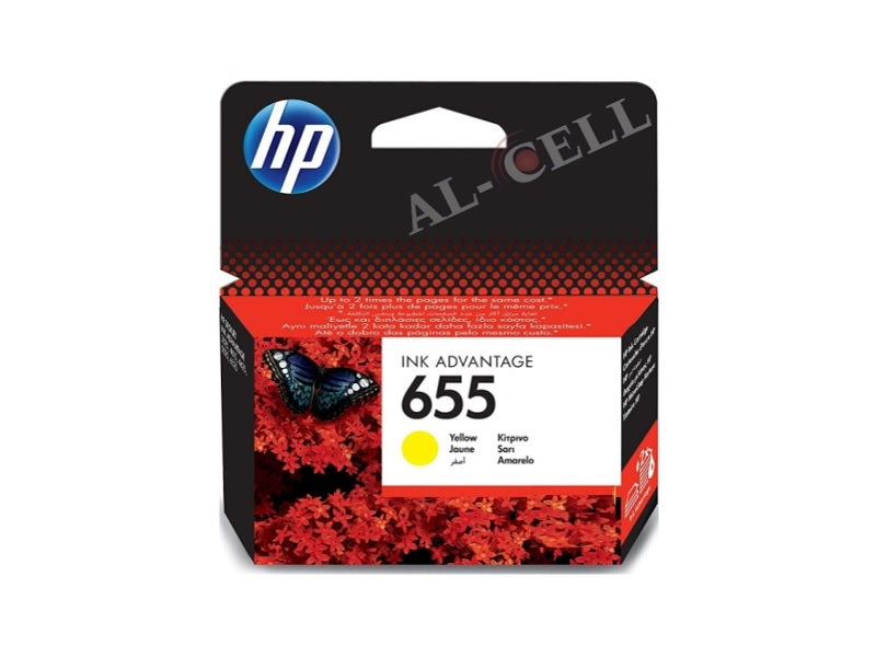 HP 655 Yellow Color Cartridge Cz112Ae