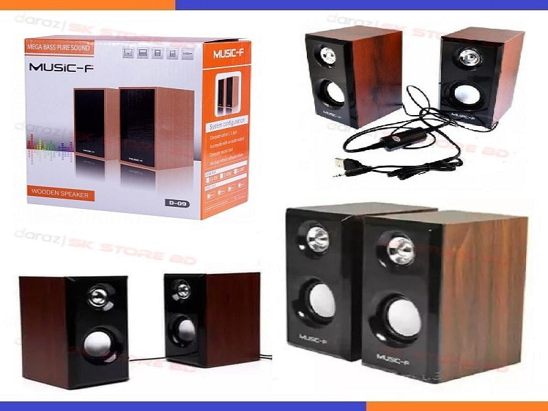 MUSIC-F Wooden Speaker