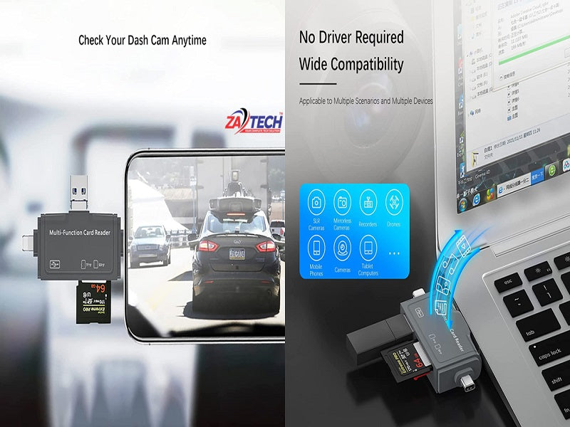 USB-C/USB-A/LIGHTNING Card Reader