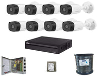 DAHUA 8Ch 2Mp Bul Kit With 100M Cab