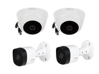 DAHUA 4Ch 1Mp Dome+Bullet Kit With 10M