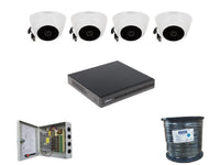 DAHUA 4Ch 1Mp Dome Kit With 100M Cable