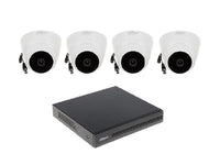 DAHUA 4Ch 1Mp Dome Kit With 100M Cable