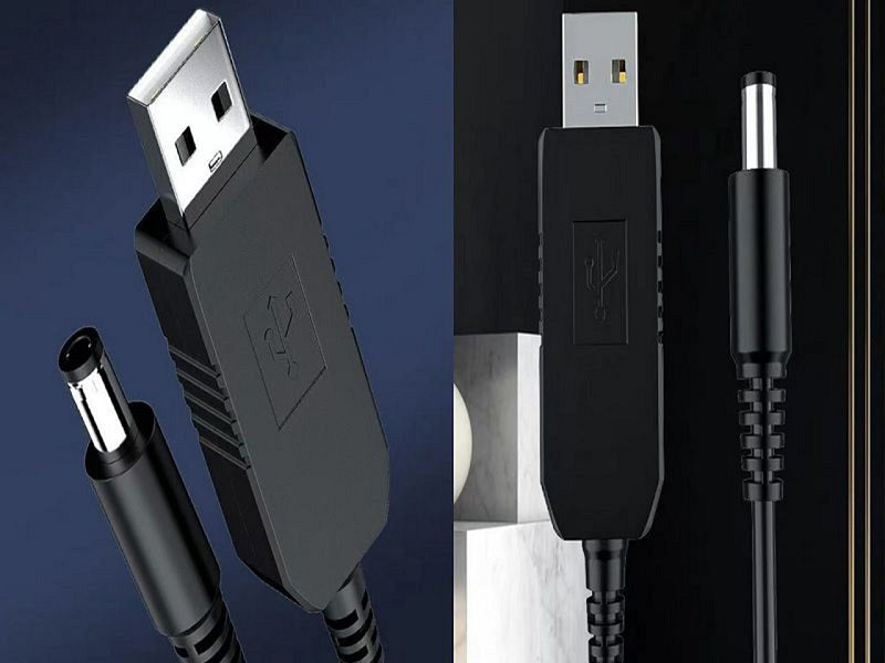 USB To Dc Cable 5V To 12V 5.5*2.5Mm 1M