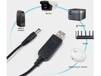 USB To Dc Cable 5V To 9V 5.5*2.5Mm 1M