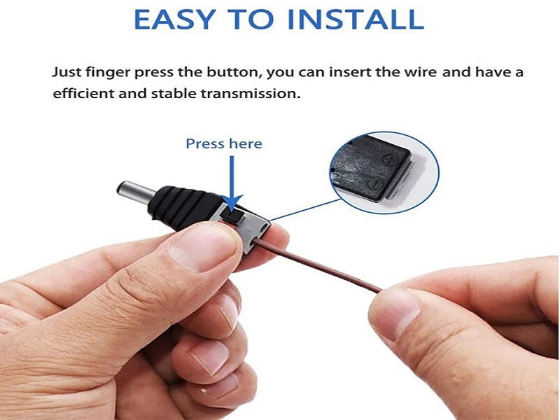 CONNECTOR CCTV 9V Dc With Button