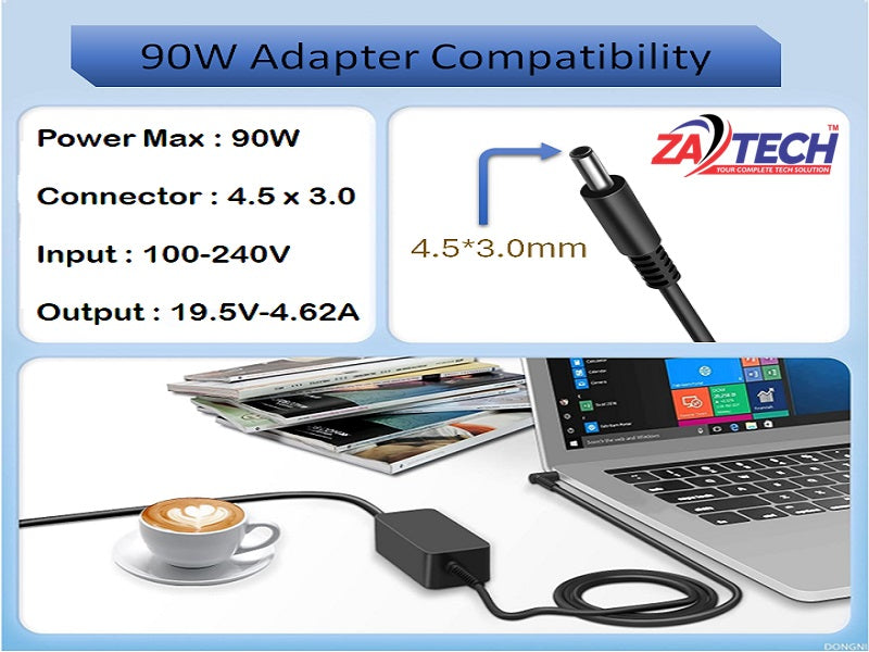 DELL Laptop Charger 19.5V-4.62A 65W