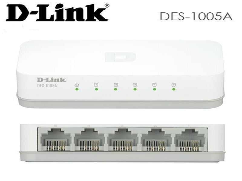D-LINK 5 Port 10/100 Desktop Switch
