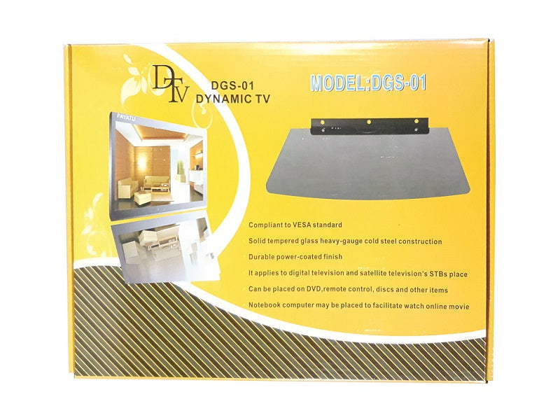 DTV Single Glass Shelf
