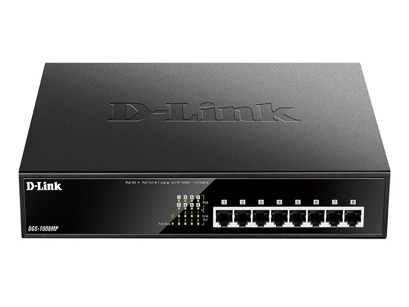 D-LINK 8 Ports 10/100/1000Mbps Unmanaged