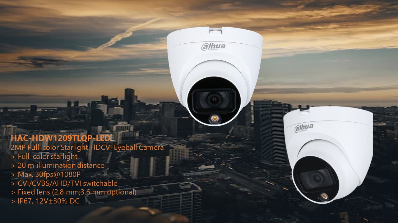 DAHUA 2Mp Full Color Dome 2.8Mm 20M