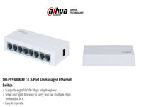 DAHUA 8 Port Unmanaged Gigabit Switch V2