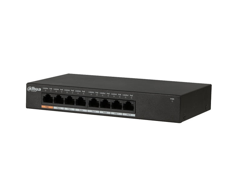 DAHUA 8P Unmanaged Gigabit Switch + 8Poe