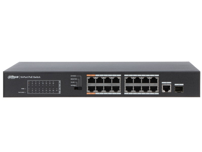 DAHUA 16 Port Unmanaged Switch +16 Poe