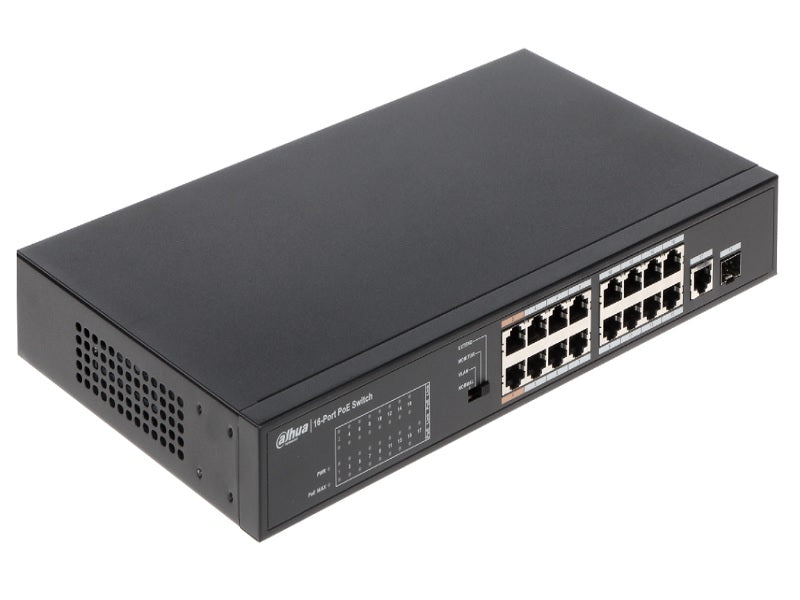 DAHUA 16 Port Unmanaged Switch +16 Poe