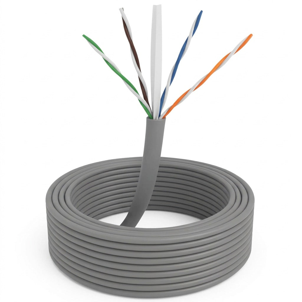 HIKVISION Cat6 Solid Copper Grey 1 Mtr