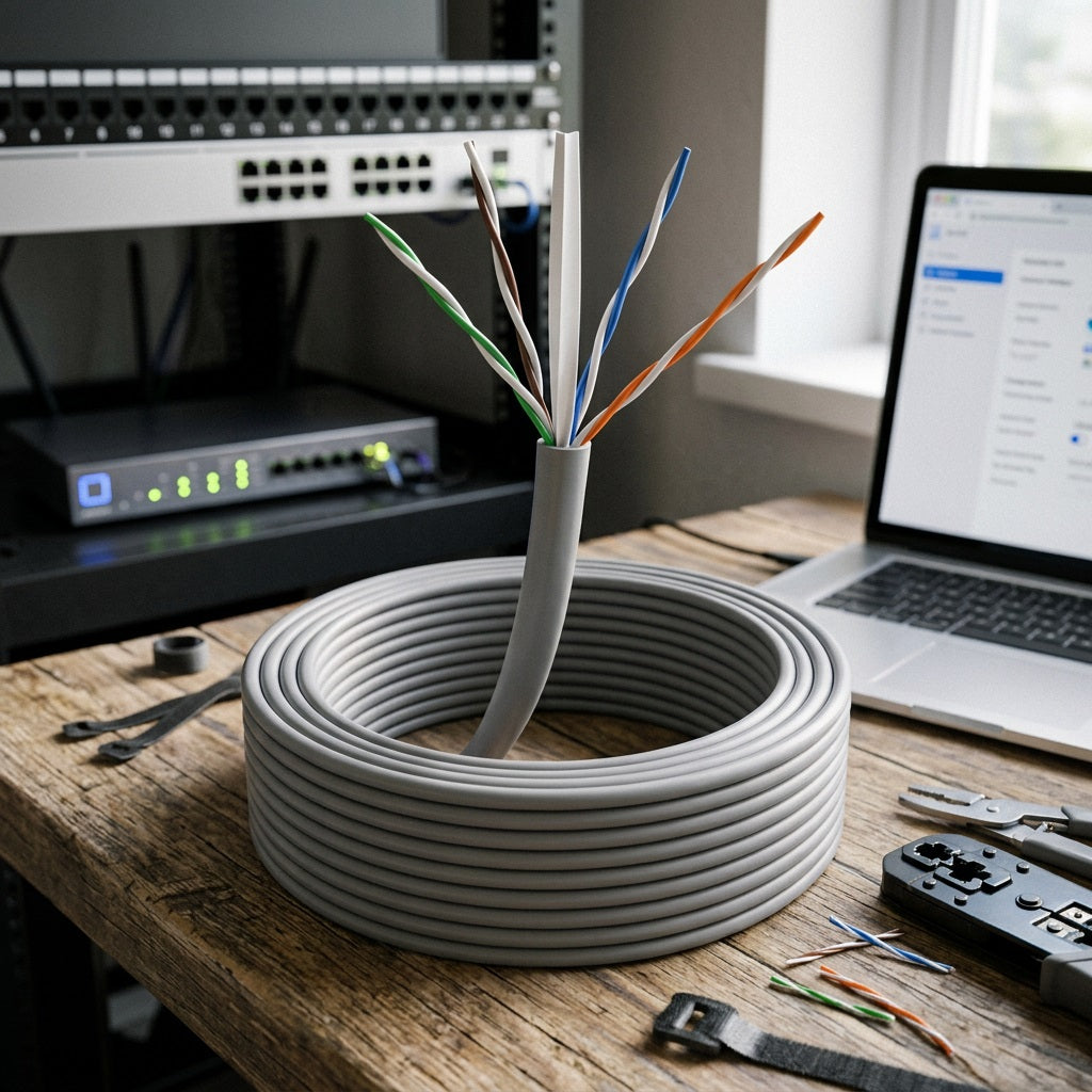 HIKVISION Cat6 Solid Copper Grey 1 Mtr – view 2