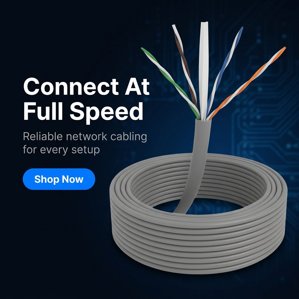 HIKVISION Cat6 Solid Copper Grey 1 Mtr – view 4