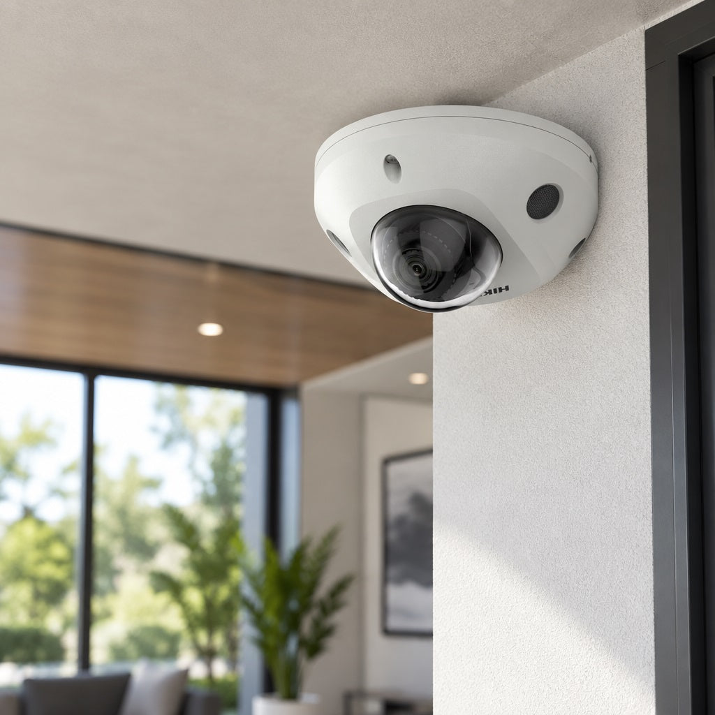Hikvision 4MP AcuSense Mini Dome IP Cam – view 3