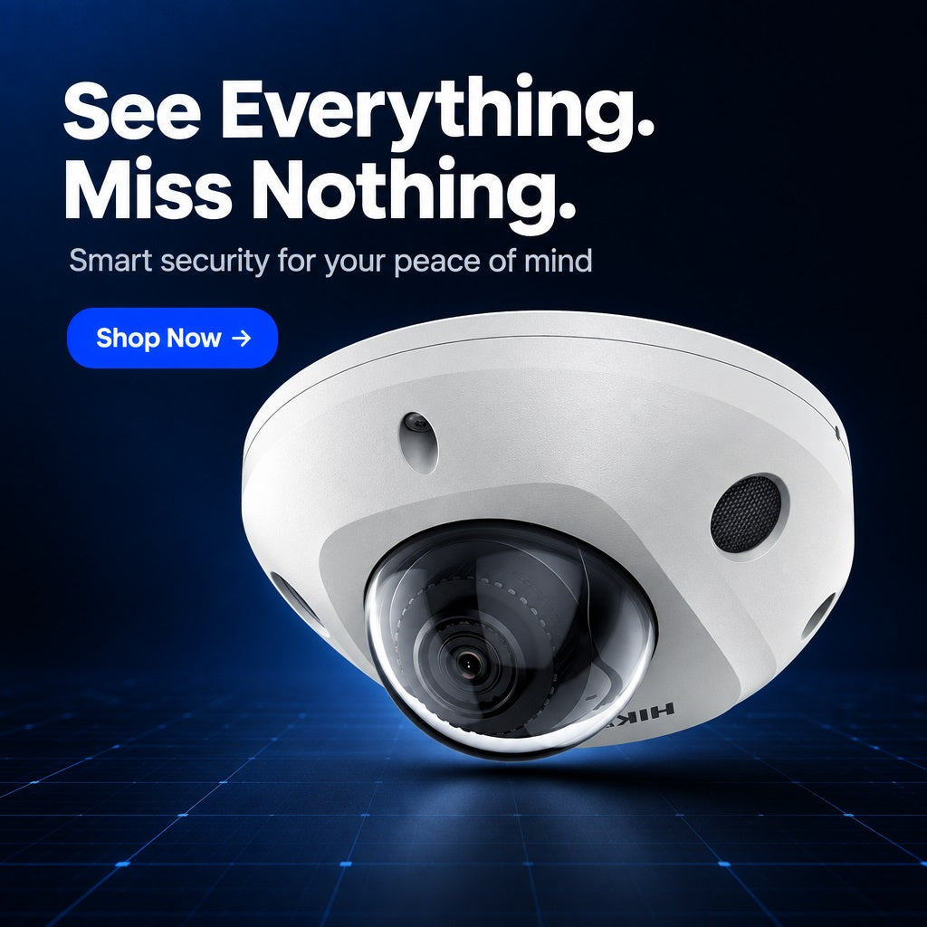 Hikvision 4MP AcuSense Mini Dome IP Cam – view 4