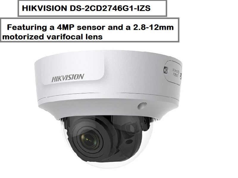 HIKVISION 4Mp Ip Vf Ir Dome  2.8-12Mm