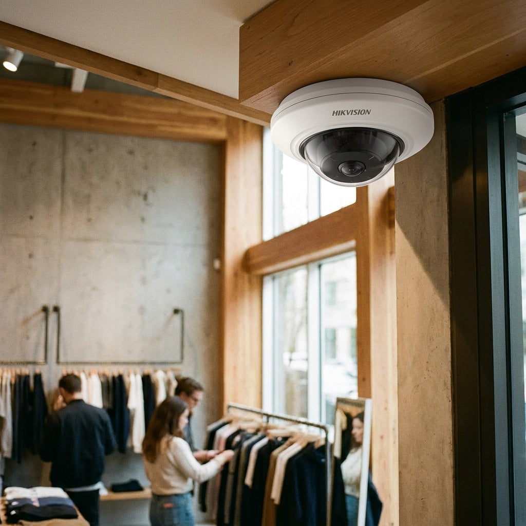 Hikvision DS-2CD2955G0-ISU 5MP IP Fisheye Camera - 180° View, 120dB WDR, H.265+