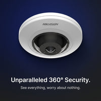 Hikvision DS-2CD2955G0-ISU 5MP IP Fisheye Camera - 180° View, 120dB WDR, H.265+
