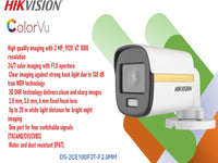 Hikvision 2Mp Colorvu Bullet 2.8Mm Turbo