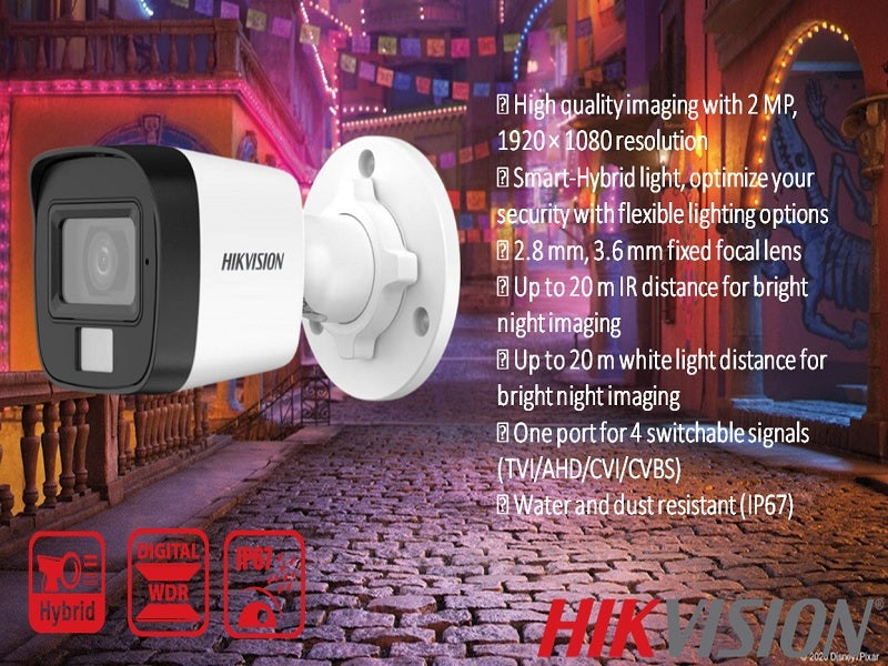 HIKVISION 2Mp Exir Bullet Camera 3.6Mm